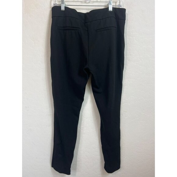 Hilary Radley Sz L Black Soft Pull On Pants Leggings Front Seam Rayon, Nylon, Sp - Picture 4 of 7